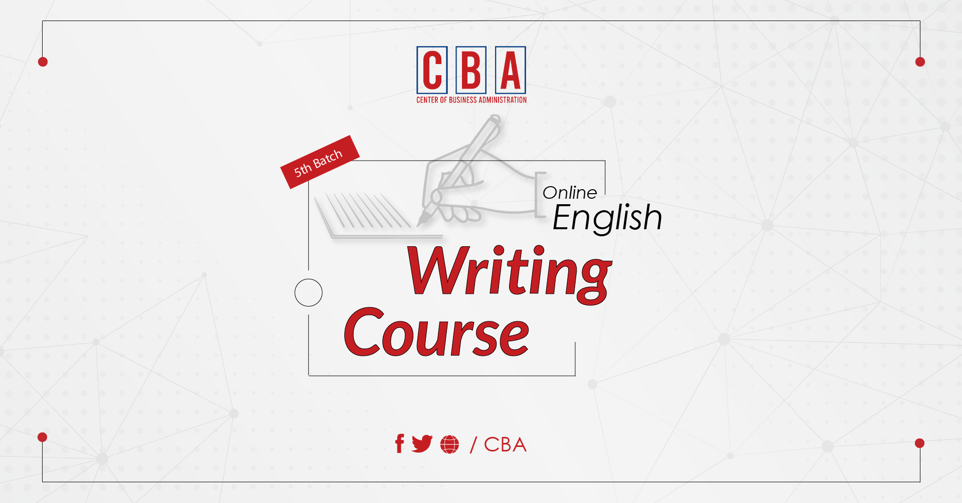 5th Batch Online English Writing Course